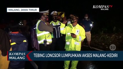 Longsor, Akses Malang-Kediri Tertutup