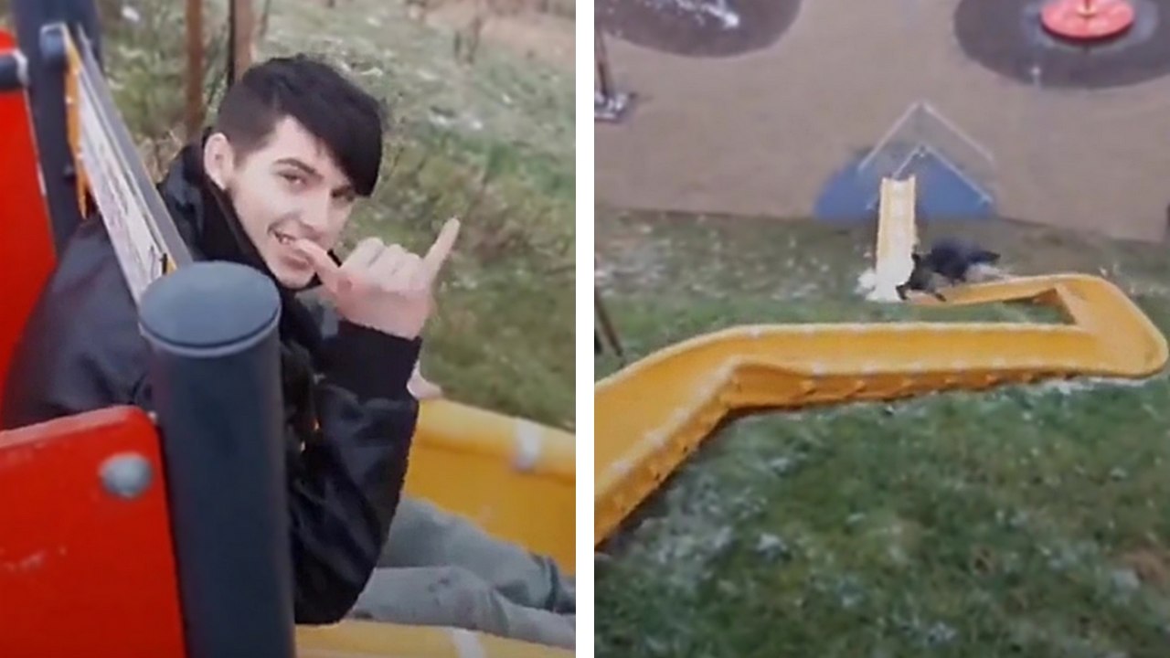 Un toboggan très mal conçu