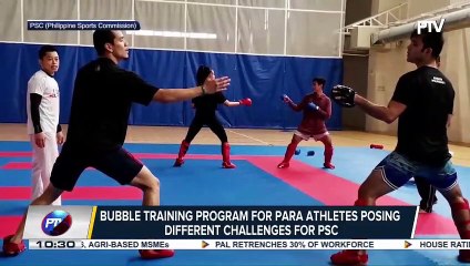 SPORTS NEWS: Bubble training program for para athletes posing different challenges for PSC