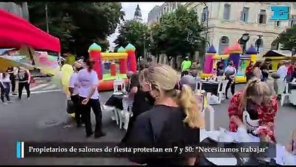 Propietarios de salones de fiesta protestan en 7 y 50