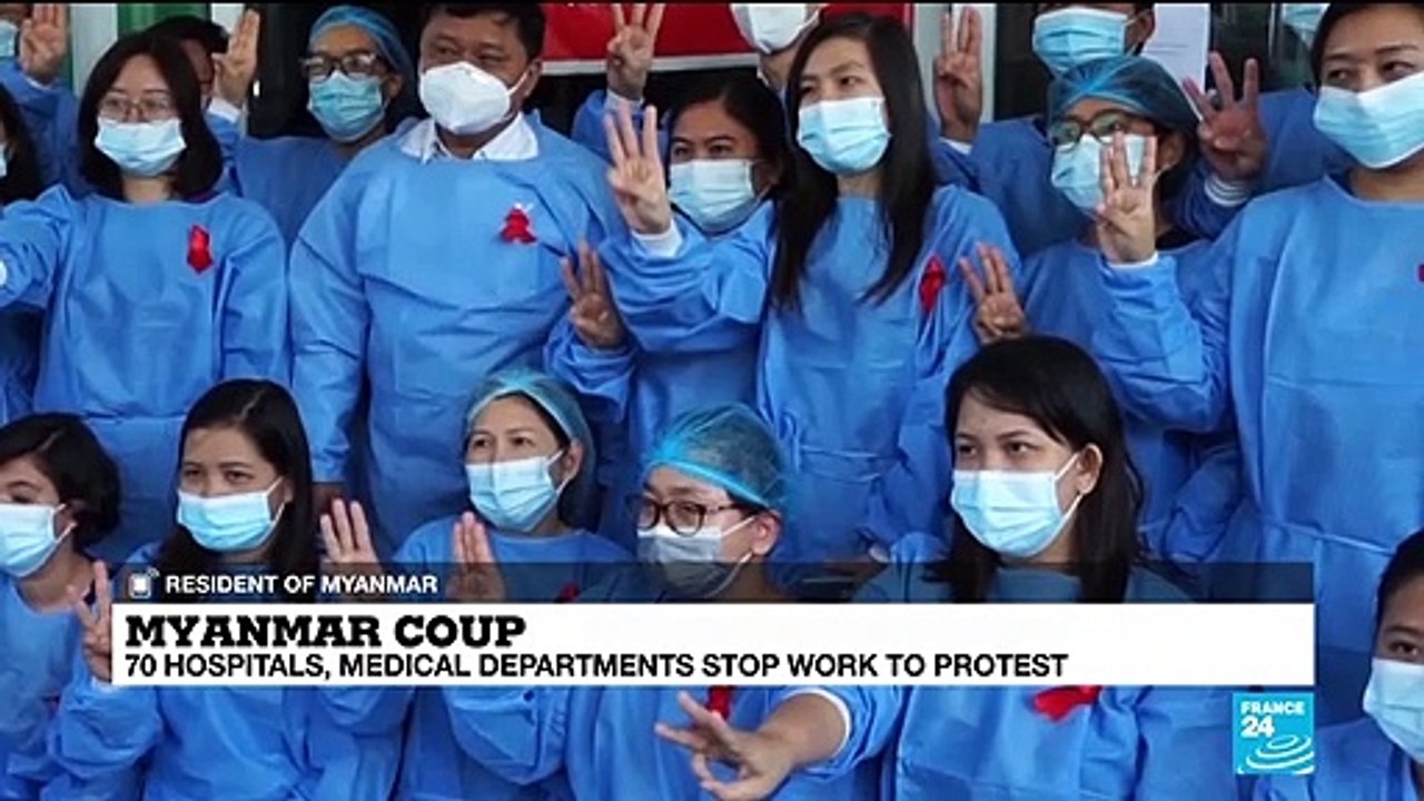 Myanmar medics lead sprouting civil disobedience calls after coup
