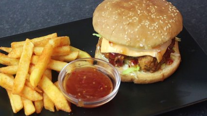 Chicken Pakora Burger By Cook With Faiza