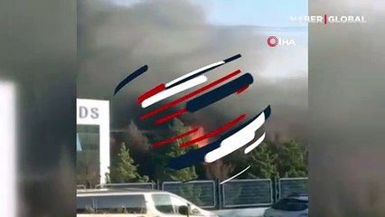 Gebze'de korkutan yangın