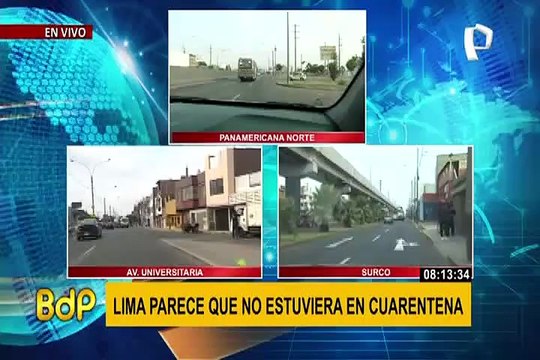 Surco: se registra gran cantidad de vehículos particulares en horas de la mañana