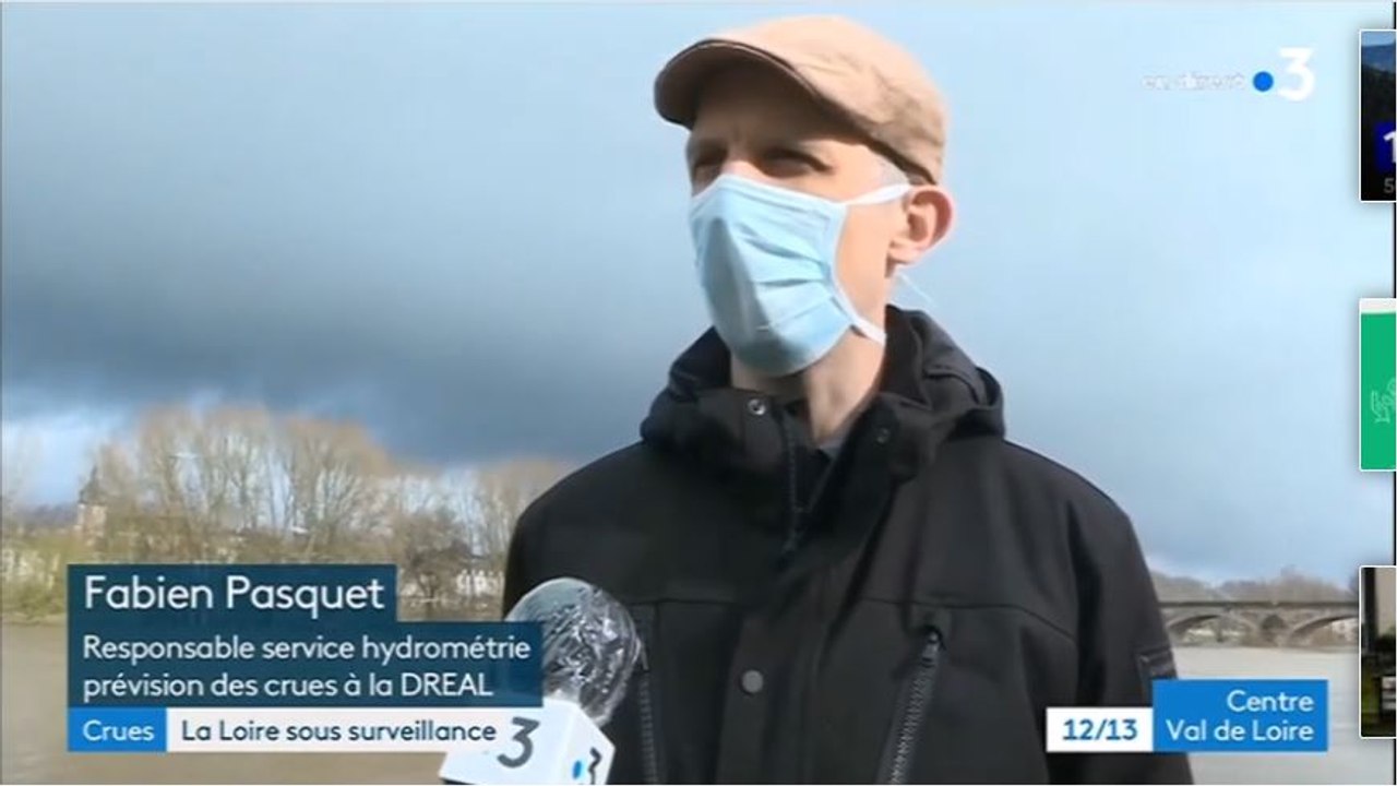 Fabien Pasquet sur France 3 Centre-Val de Loire  12/13 du 2 février 2021