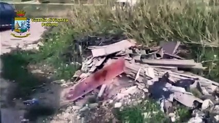 Corleone (PA) - Eternit e rifiuti pericolosi, sequestrata discarica abusiva (03.02.21)