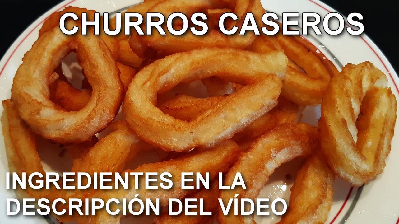 Cómo hacer los AUTÉNTICOS CHURROS caseros ¡La receta más rica y FÁCIL del  mundo! - Vídeo Dailymotion