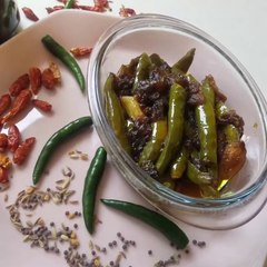 Green chilli pickle/how to make Green chilli pickle