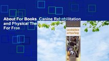 About For Books  Canine Rehabilitation and Physical Therapy  For Free