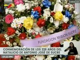En Caracas conmemoran los 226 años del natalicio del Gran Mariscal de Ayacucho Antonio José de Sucre