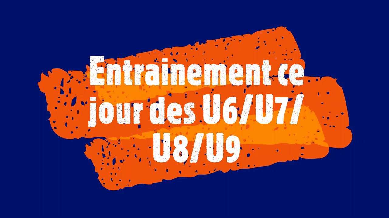 Entrainement ce jour des U6/U7/U8/U9