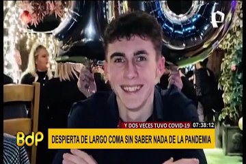 Joven de 19 años despierta del coma tras casi un año sin saber nada de la pandemia