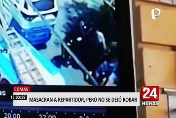 Repartidor de celulares aguantó golpes de ladrones por proteger su mercadería