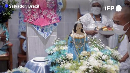 Brazilians celebrate Yemanja tradition dedicated to Covid-19 victims