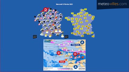 bulletin meteo du mercredi 3 février 2021