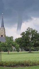 Double Funnel Cloud Fills South African Sky