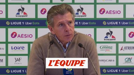 Puel : «Frustré de la première période» - Foot - L1 - ASSE