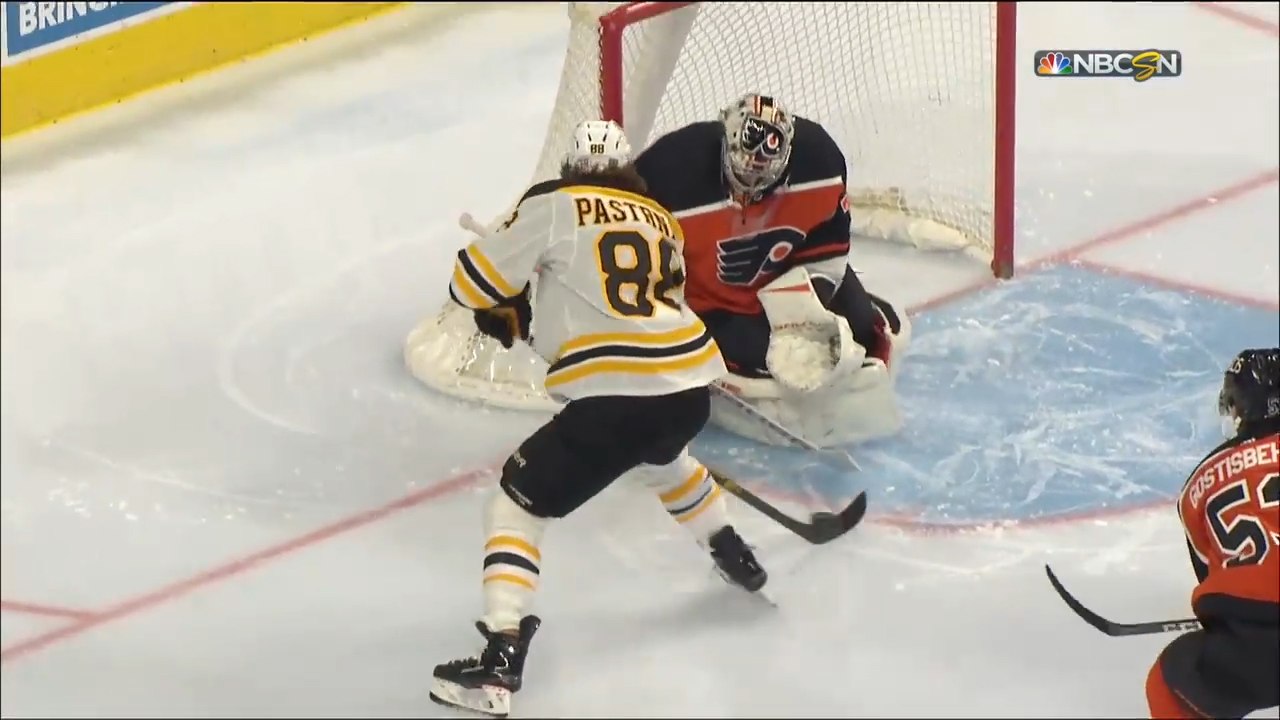 David Pastrnak opens scoring 12 seconds in