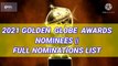 2021 Golden Globe Awards Nominees - Full Nominations List