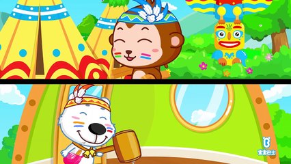 Ten Little Inidan Boys | Popular Nursery Rhymes by BabyBus