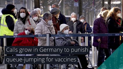 Calls grow in Germany to punish queue-jumping for vaccines, and other top stories in health from February 04, 2021.