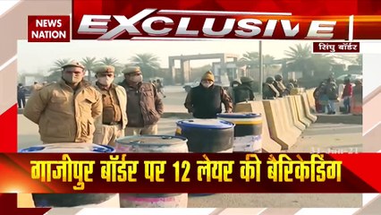 Farmers Protest: सिंघु बॉर्डर पर बढ़ रही है किसानों की संख्या, प्रशासन ने बढ़ाया सुरक्षा का घेरा