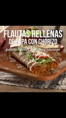 Potato Flutes with Chorizo