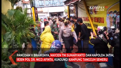 Kapolda-Pangdam Cek Kampung Tangguh Covid