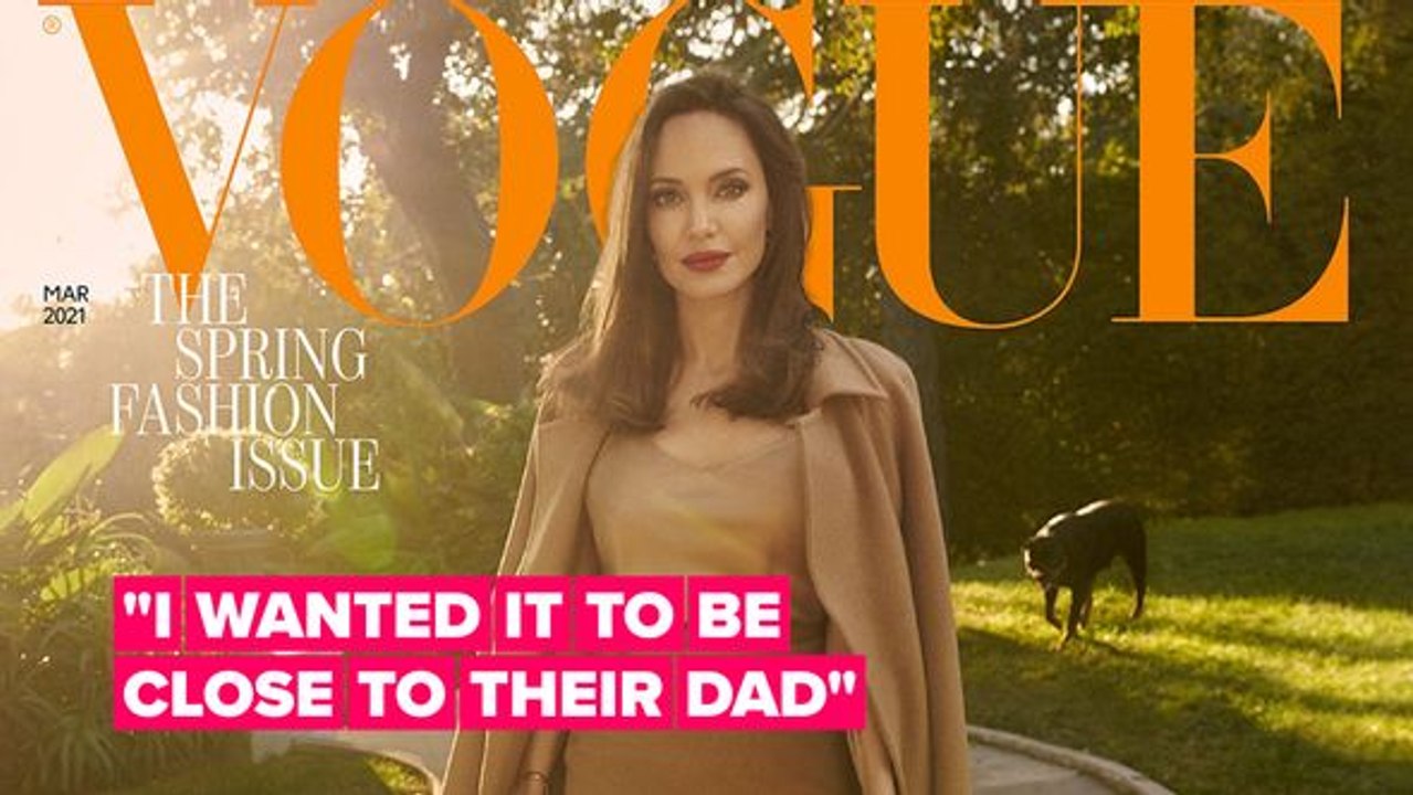 Angelina Jolie hints at co-parenting with Brad Pitt in Vogue UK interview