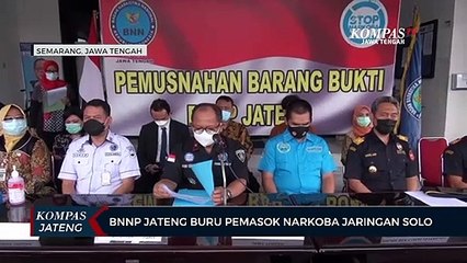 BNNP Jateng buru pemasok narkoba jaringan Solo