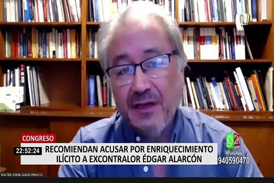 Edgar Alarcón: informe final recomienda acusarlo de enriquecimiento ilícito