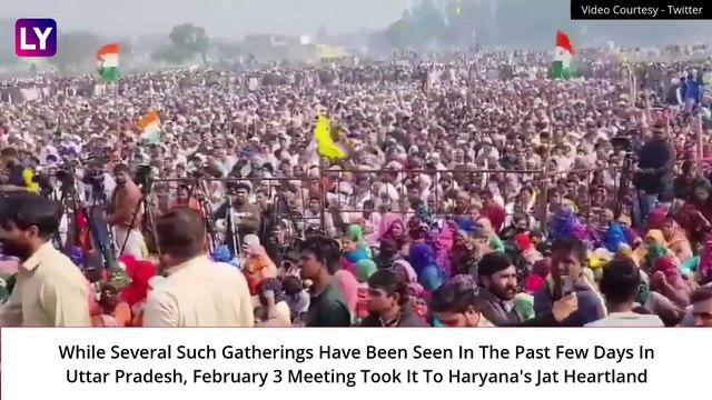 Jind Mahapanchayat Sees Massive Support For Farmer Protests, Rakesh Tikait\'s Warning To Government