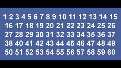Arriverez-vous à trouver le chiffre manquant en moins de 10 secondes ?