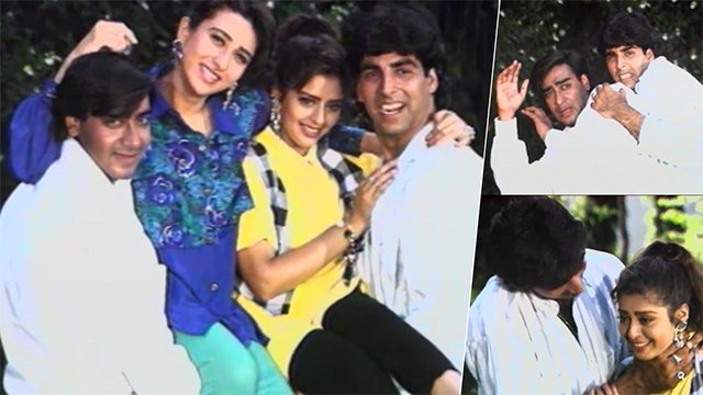 Suhaag On Location (1994) | Akshay Kumar | Ajay Devgn | Karisma Kapoor | Flashback Video