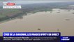 Crue de la Garonne: les images aériennes des inondations en Gironde