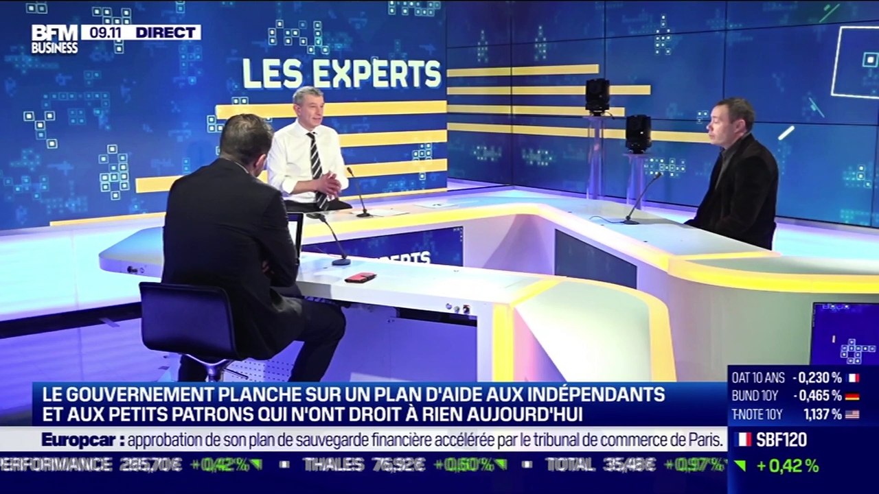 Les Experts : Le gouvernement planche sur un plan d'aide aux indépendants et aux petits patrons qui n'ont droit à rien aujourd'hui - 04/02