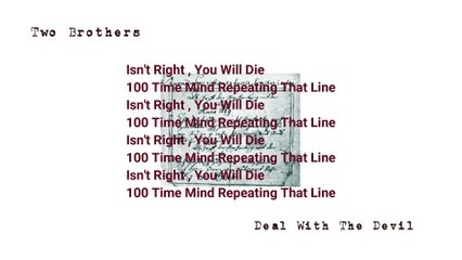 Somewhere On Earth - Deal With The Devil (Official Audio)