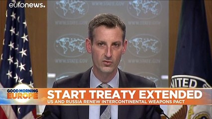 US and Russia extend nuclear weapons pact just before expiration
