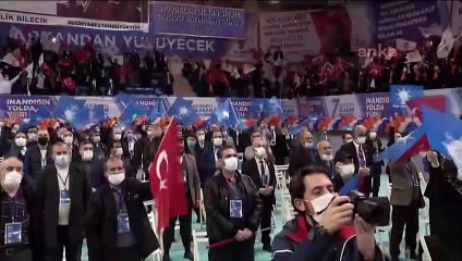 AKP BİLECİK İL KONGRESİ'NDE DİKKAT ÇEKEN PANKART