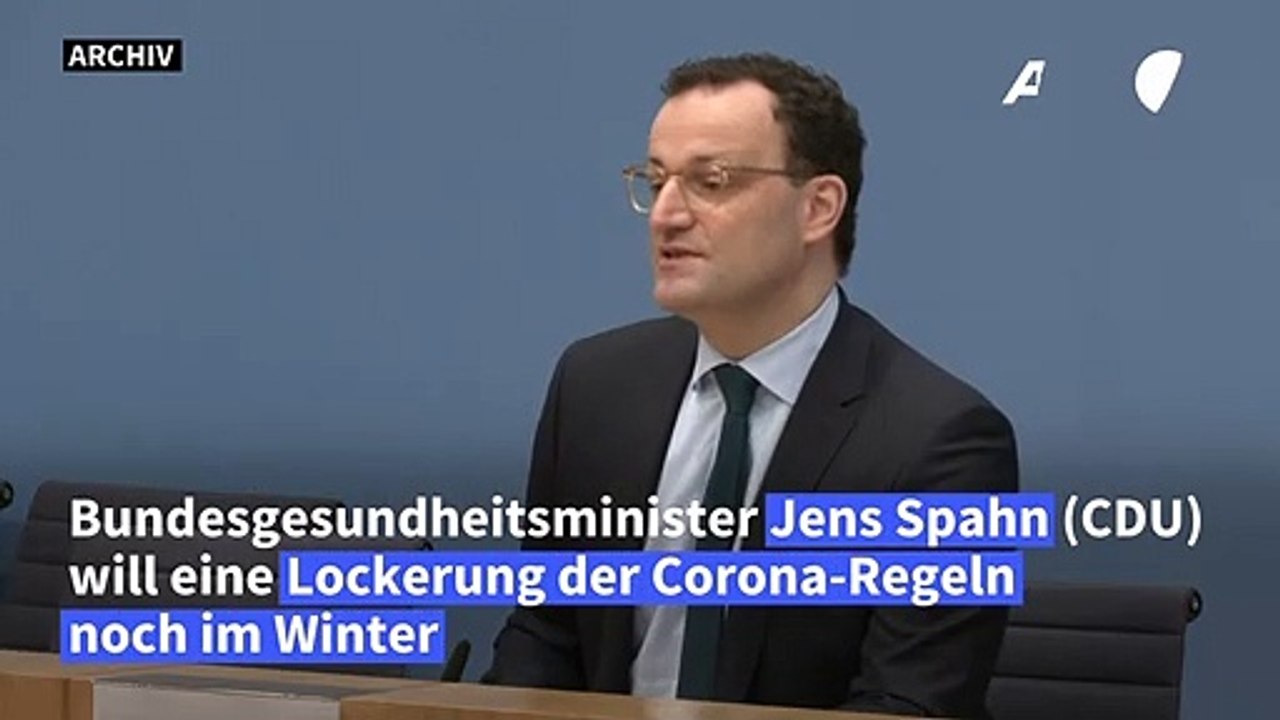 Spahn will Corona-Lockerungen noch im Winter