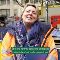 Femme et technicienne chez VIVAQUA: Katia Fieuw, planification et contrôle de chantiers