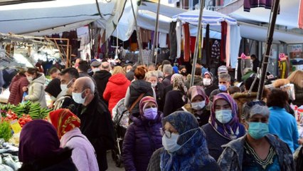 Download Video: Semt pazarında yoğunluk, sosyal mesafe hiçe sayıldı