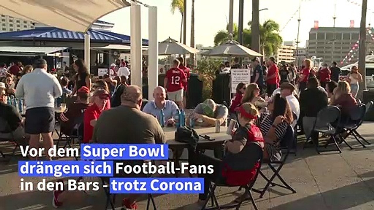 Tampa vor dem Super Bowl: Volle Bars trotz Corona