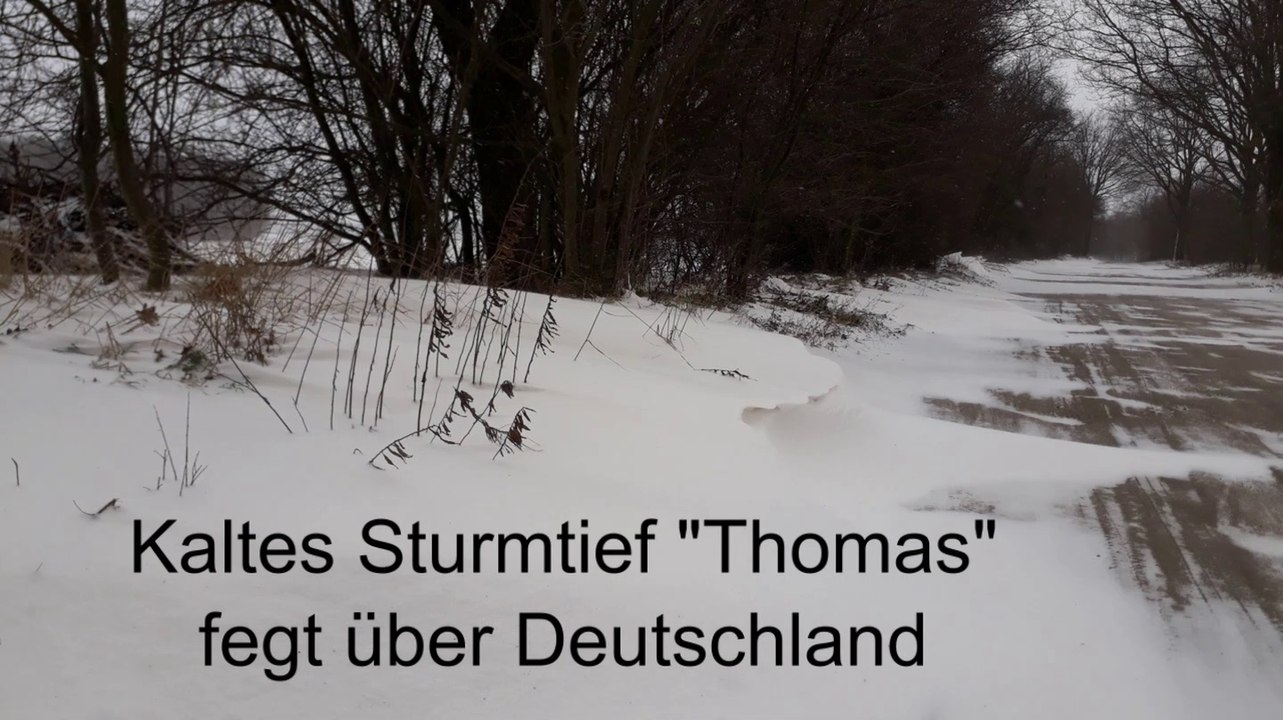 Kaltes Sturmtief 'Thomas' fegt über Deutschland
