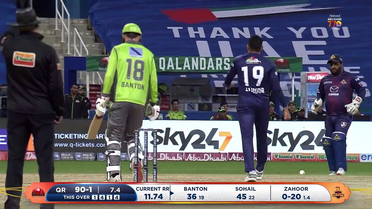 T10 League 2021 Highlights Match 12 I Qalandars vs Deccan Gladiators I Day 4 Abu Dhabi T10 Season 4