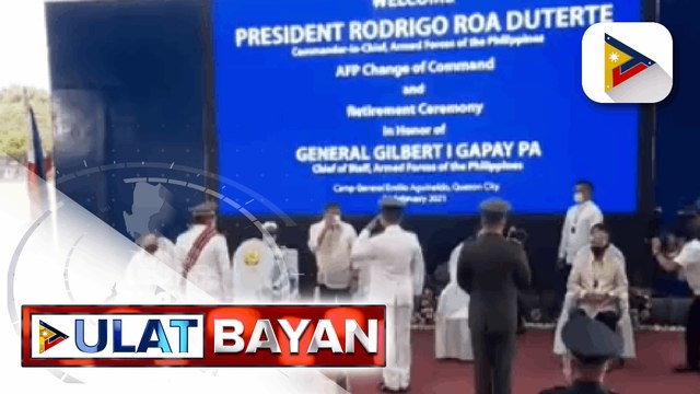 LT. Gen. Cirilito Sobejana, opisyal nang uupo bilang bagong AFP chief; Pangulong #Duterte, pinangunahan ang change of command ceremony sa Camp Aguinaldo