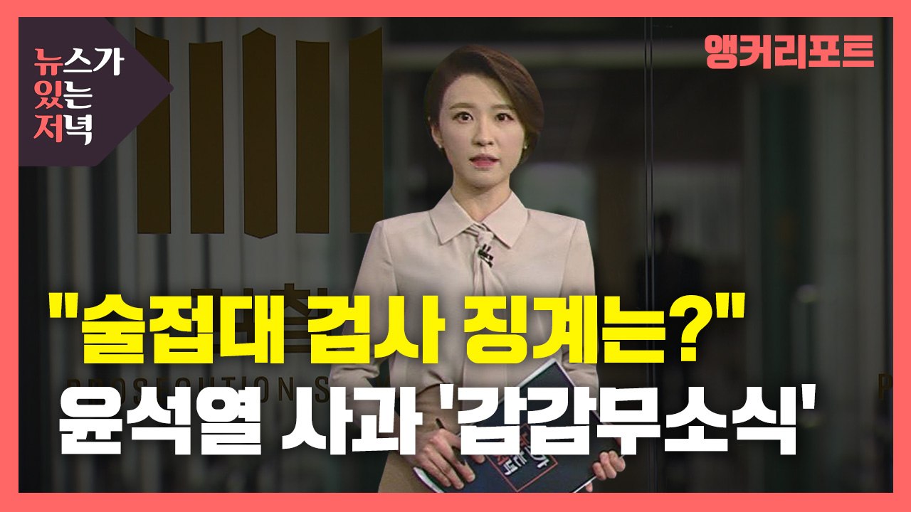 [뉴있저] "술접대 검사 징계는?"...윤석열, 대국민 사과 '감감무소식' / YTN