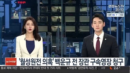 '월성원전 의혹' 백운규 전 장관 구속영장 청구