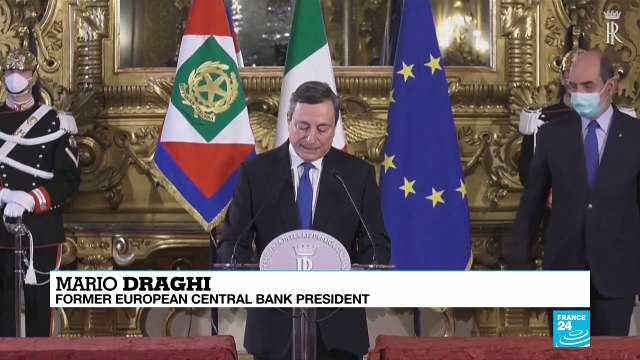 Italy's Draghi seeks party backing to end political turmoil