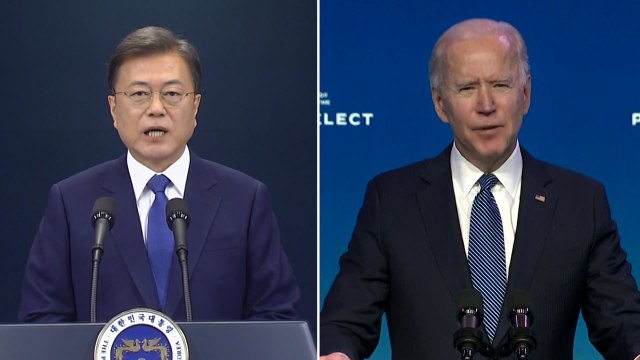 한미정상 첫 통화... 한반도 평화 정착에 공동 노력 / YTN